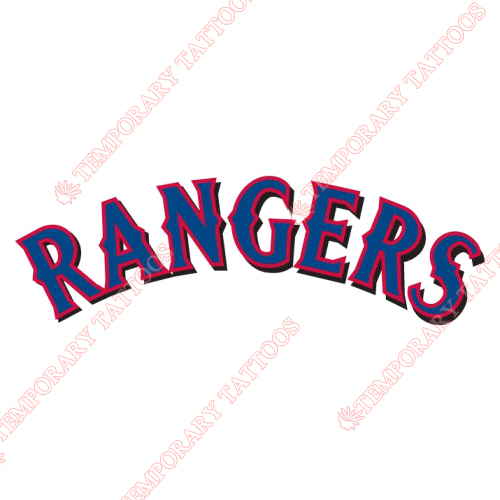 Texas Rangers Customize Temporary Tattoos Stickers NO.1975